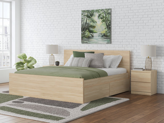 Ashley Express - Onita Queen Panel Platform Bed with 2 Side Storage