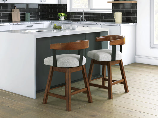 Ashley Express - Ralene UPH Swivel Barstool (2/CN)