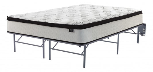 Sierra Sleep Peak 10 Inch Hybrid Mattress Student Package with Platform Frame