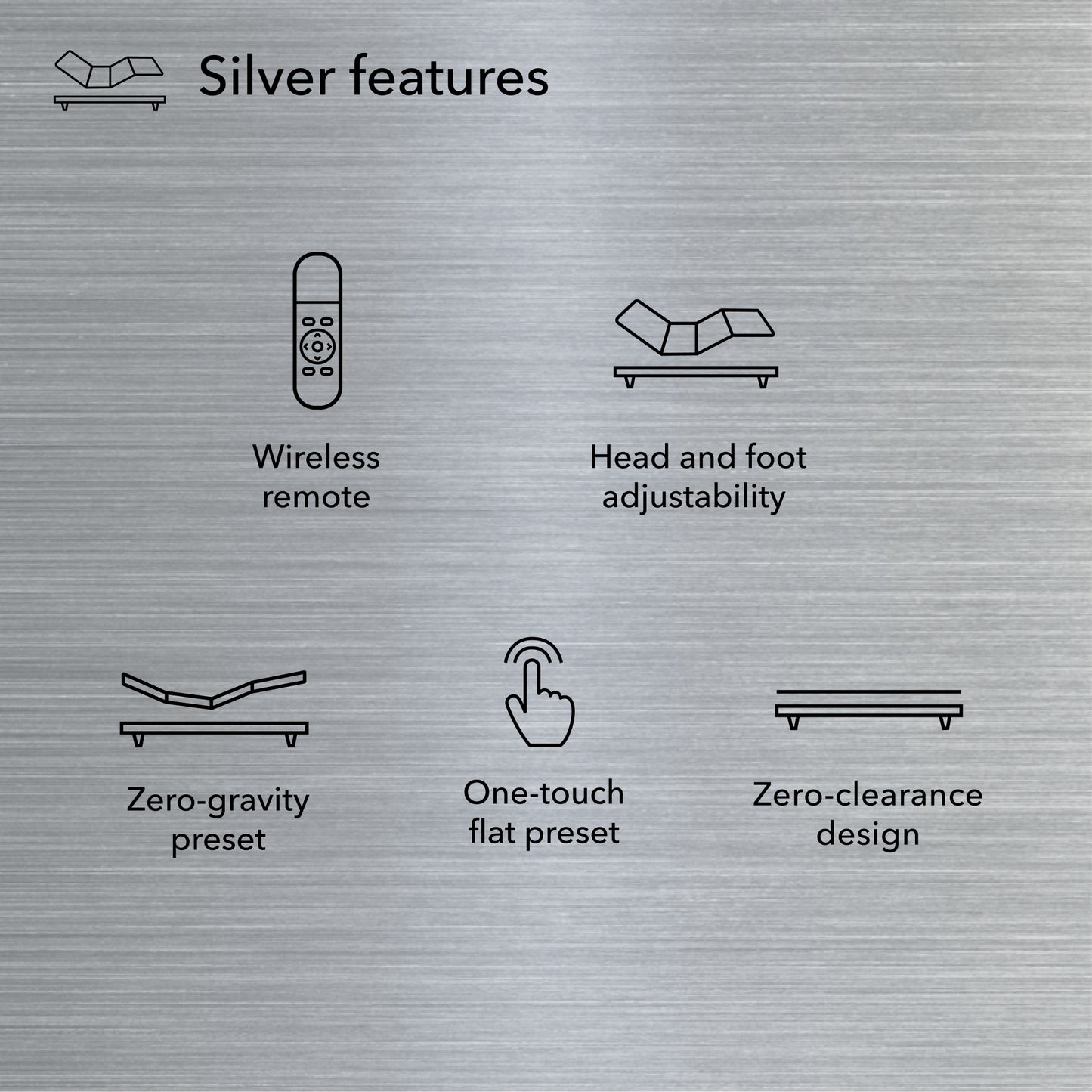 Serta Baselogic SILVER Adjustable Base