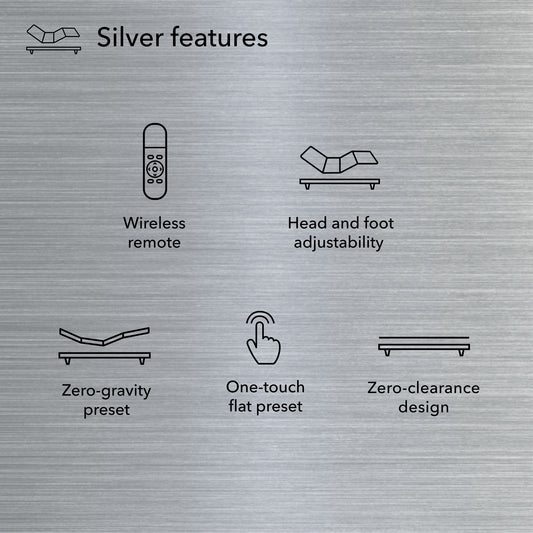Serta Baselogic SILVER Adjustable Base