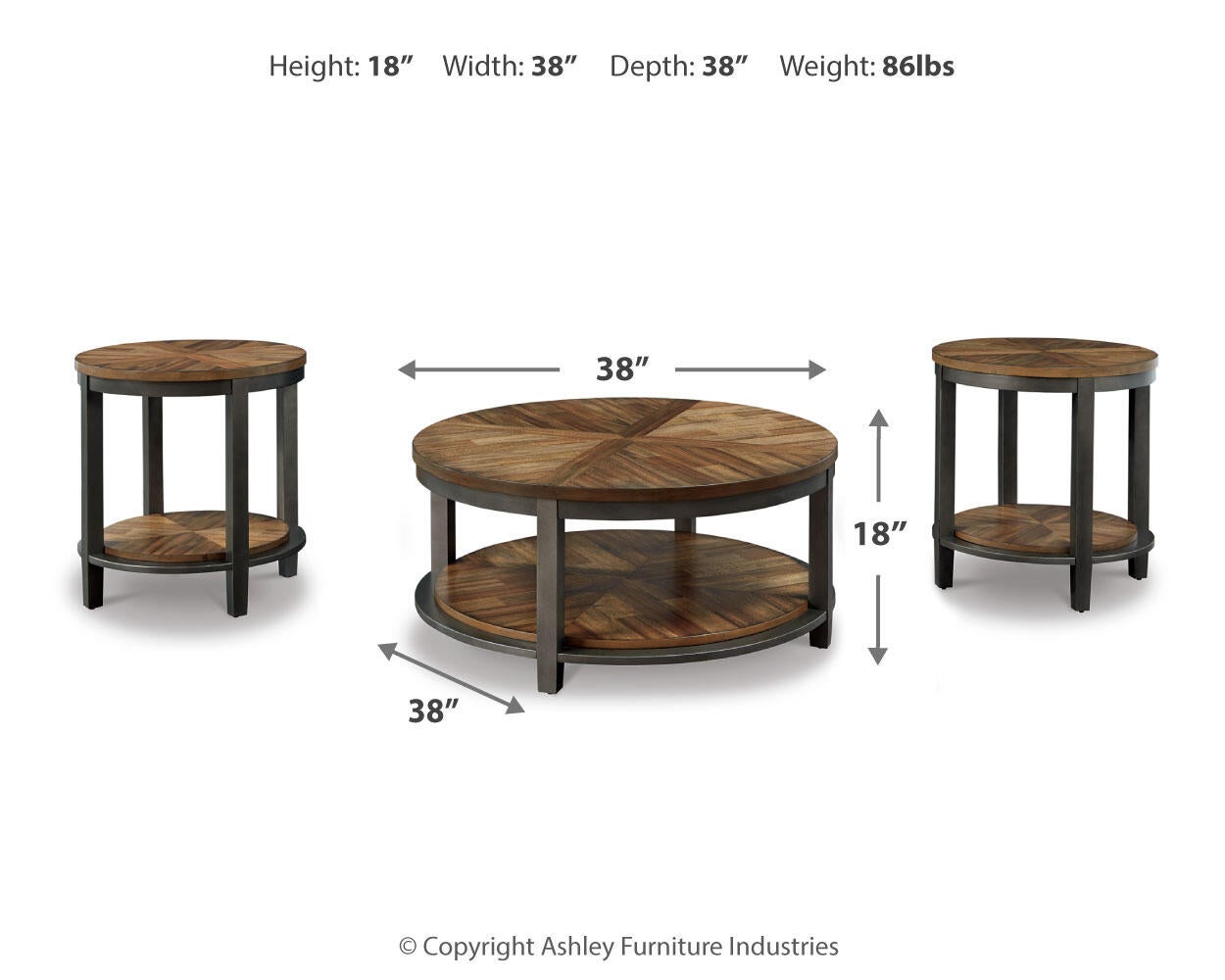 Ashley Express - Roybeck Occasional Table Set (3/CN)