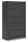 Fraluna King Panel Storage Bed, Dresser, Mirror, Chest and Nightstand