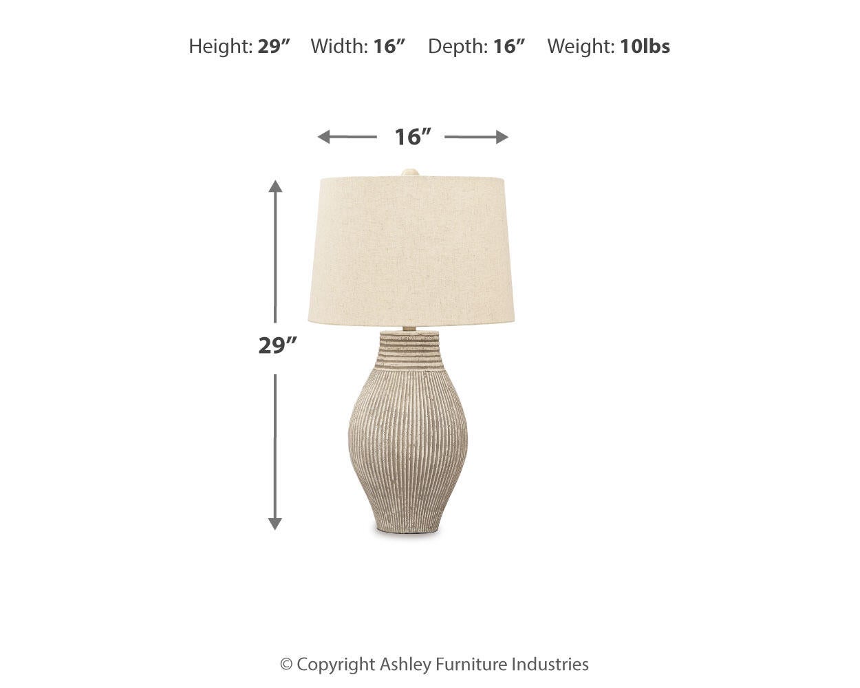 Ashley Express - Layal Paper Table Lamp (1/CN)