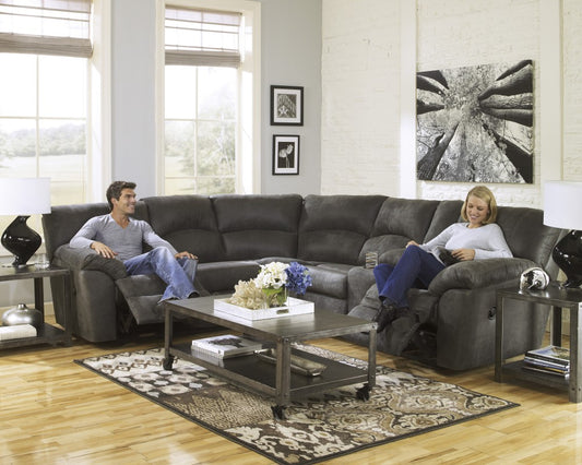 Tambo Pewter Reclining Sectional