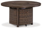Paradise Trail Round Fire Pit Table