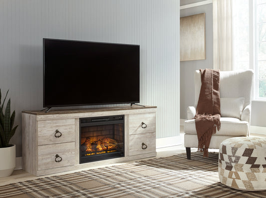 Ashley Express - Willowton TV Stand with Electric Fireplace