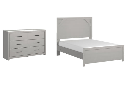 Cottonburg Full Panel Bed with Dresser